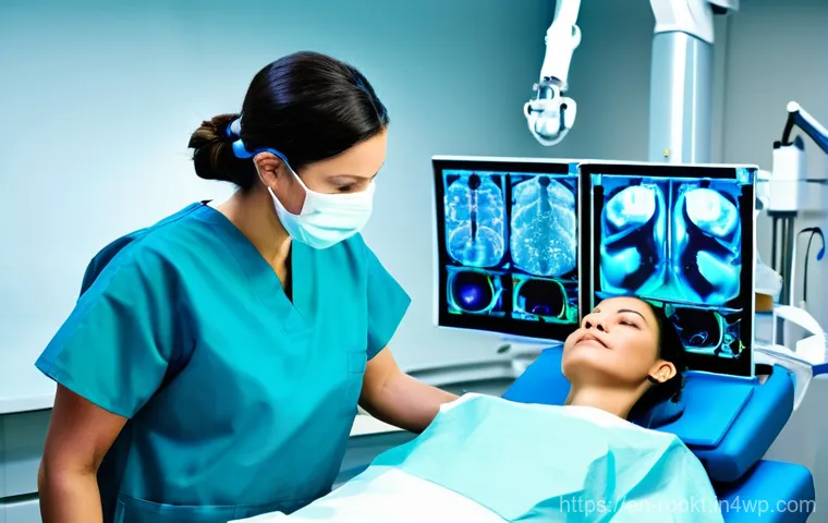로봇 수술 시스템의 다학제적 접근 방법 - **Prompt: The Collaborative Robotic Surgery Team**
"A diverse team of medical professionals in a...